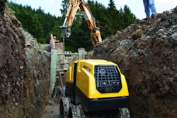 Remote controls provide an added measure of safety by enabling the operator to control the machine from outside of the trench.