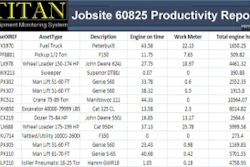 Wireless fleet management allows you to track actual run time vs. idle time vs. work time to determine actual productivity of individual machines.