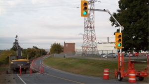 Portable Traffic Signals integrated with other signals are used on road and bridge construction projects throughout North America.