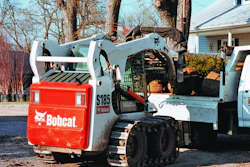 Application and ground conditions will determine whether a skid-steer equipped with tracks or a compact track loader would be the best option.