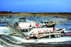 A Grasan KRH1515 impactor crushes limestone at 500 tph near Toledo, OH.