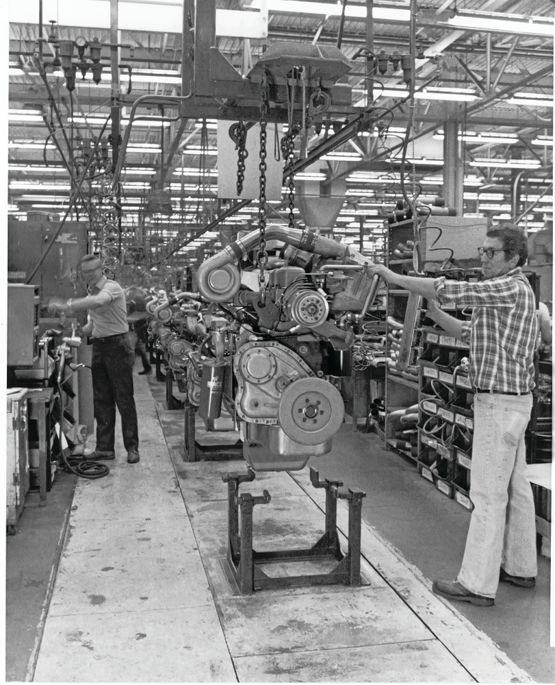 Mack's Hagerstown, Md., powertrain assembly plant in the 1970s.