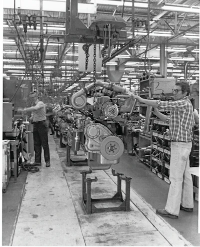 Mack's Hagerstown, Md., powertrain assembly plant in the 1970s.