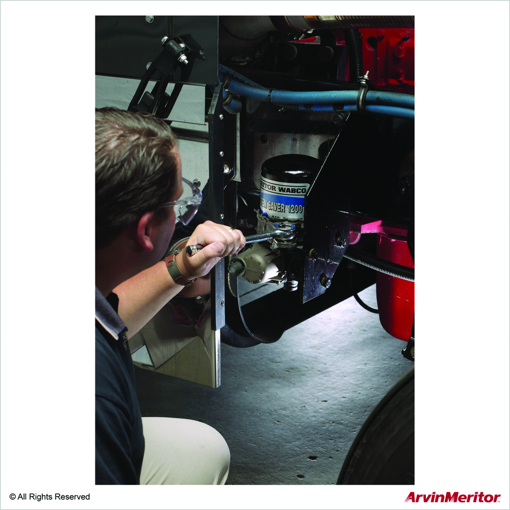 Remove all pressure from the air system before you disconnect any component, and park the vehicle on a level surface.
