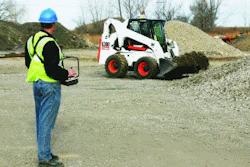 Bobcat's remote control kit can be initially installed in under 30 minutes.