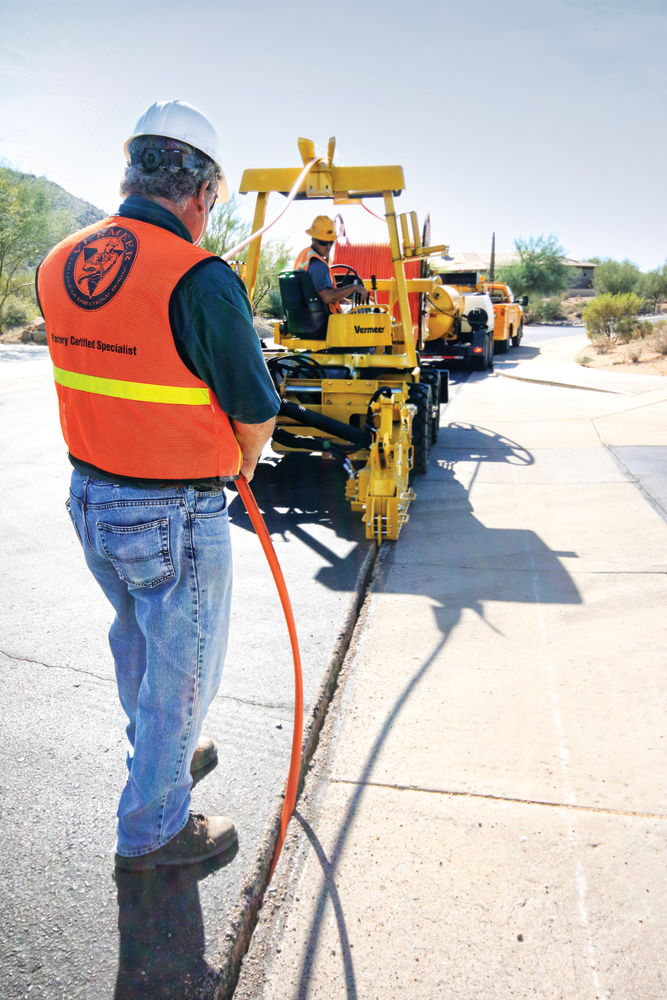 A narrower, shallower cut means fiber optic lines can be installed more cost effectively, with less restoration required.