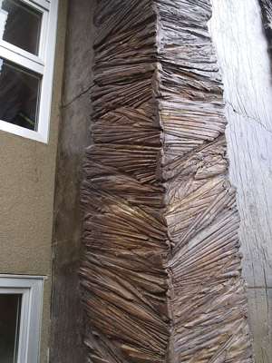 The 'Rough Grass' texture detail was created from a mold rather than a stamp to give it a more natural look.