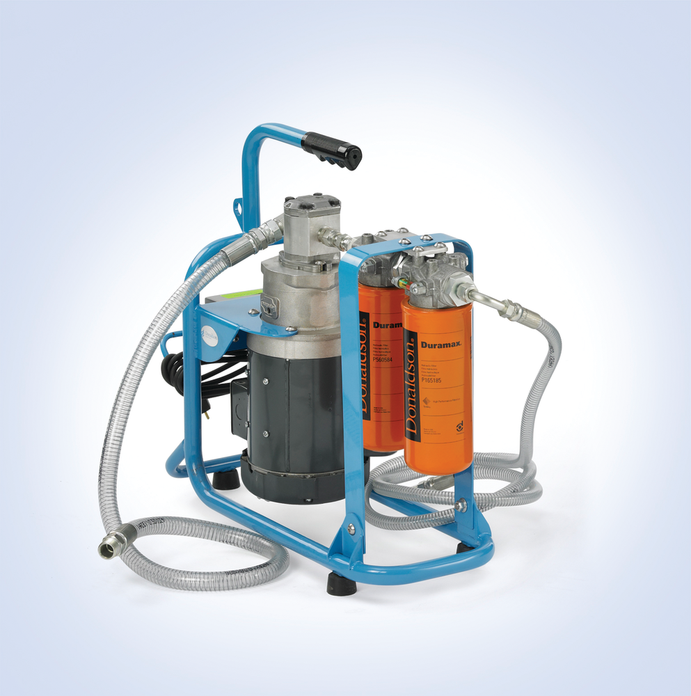 Donaldson Filter Buddy is a 45-lb. unit for kidney-loop filtering in tight quarters.