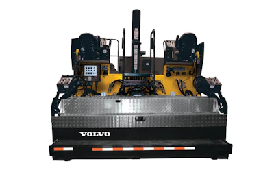 Volvo's electrically heated Omni 1000 screed provides even heating of the screed and less fumes compared to diesel-heated screeds.