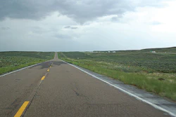 Lincoln Highway in western Wyoming