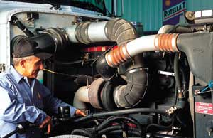 CJ-4 oils will not only keep the after-treatment devices on the '07 trucks from plugging with ash prematurely, they promise to reduce wear in all engines.
