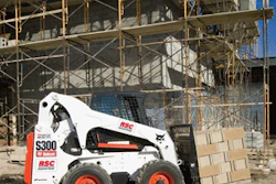 Because skid-steer loaders are so versatile, they are often asked to multi-task. Pallet forks are one relatively common rental attachment.