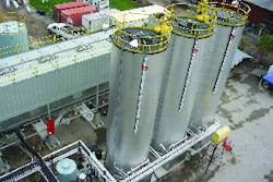 New components of the plant included three Meeker 30,000-gallon AC tanks.