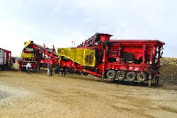 The heart of the Thompson Recycle operation is the Grasan KR1515 primary impactor with six independent hydraulic legs and hydraulic clamping/fastening for fast setup.