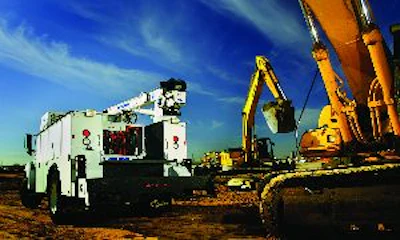 When mounting a lube skid on a mechanics truck, take into account the weight of the truck body, crane, air compressor and other tools and parts to be carried to avoid exceeding the vehicle's legal capacity limit.