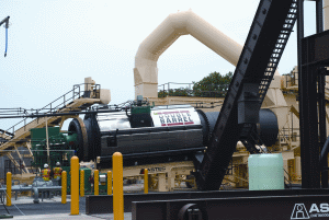 With the Astec Double Barrel Green System, Independence Construction Materials can lower mix temperature; a temperature reduction of just 50°F results in fuel savings of 14% corresponding to a 14% increase in production.