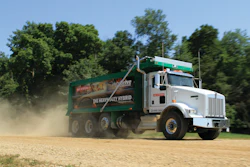 This HybriDrive dump truck demonstrates the possibilities of hybrid propulsion systems in the vocational truck segment.