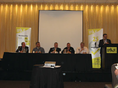 The IPAF Convention culminated in a panel discussion among representatives from rental companies, contractors, manufacturers and safety professionals.