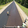 Micro surfacing application.