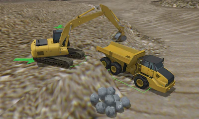 Version 2.0 now includes tasks such as trench crossing, climbing/descending benches and truck spotting from a bench.