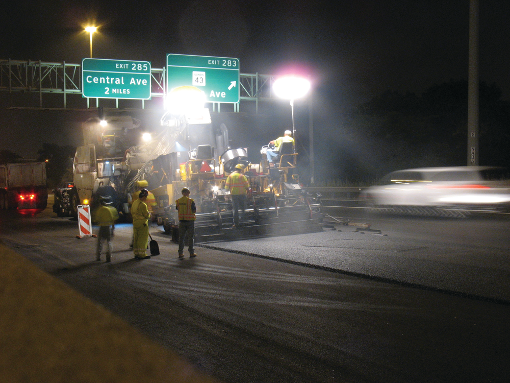 The I-55 project required the left shoulders to be rehabilitated to accept rush hour paced bus traffic. As a result, N70 Binder and N70 surface were installed only for the left shoulders.