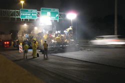 The I-55 project required the left shoulders to be rehabilitated to accept rush hour paced bus traffic. As a result, N70 Binder and N70 surface were installed only for the left shoulders.