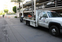 The paving demonstration location before National Paving got to work.