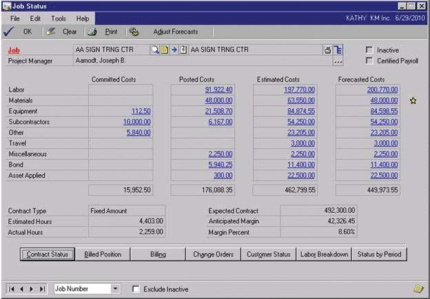 Wennsoft Jobcost 10601650