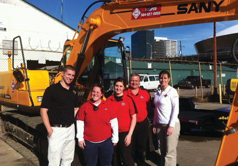 The Equipco team from left to right: Walter Boasso Jr., operations manager; Melissa Broadwell, inside sales; Alisha Hemstreet, inside sales; Ray Barthe, service manager; and Theresa Bourgeouis, CFO.