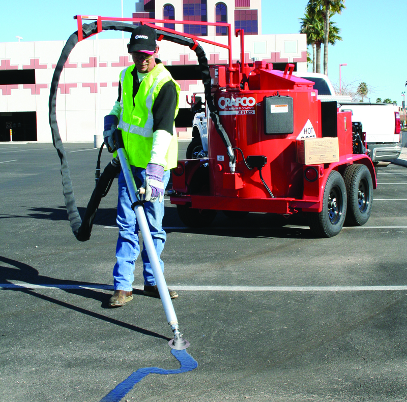 Contractors must use the correct material for their climate and match material quality to the job they are completing to guarantee a successful cracksealing job.