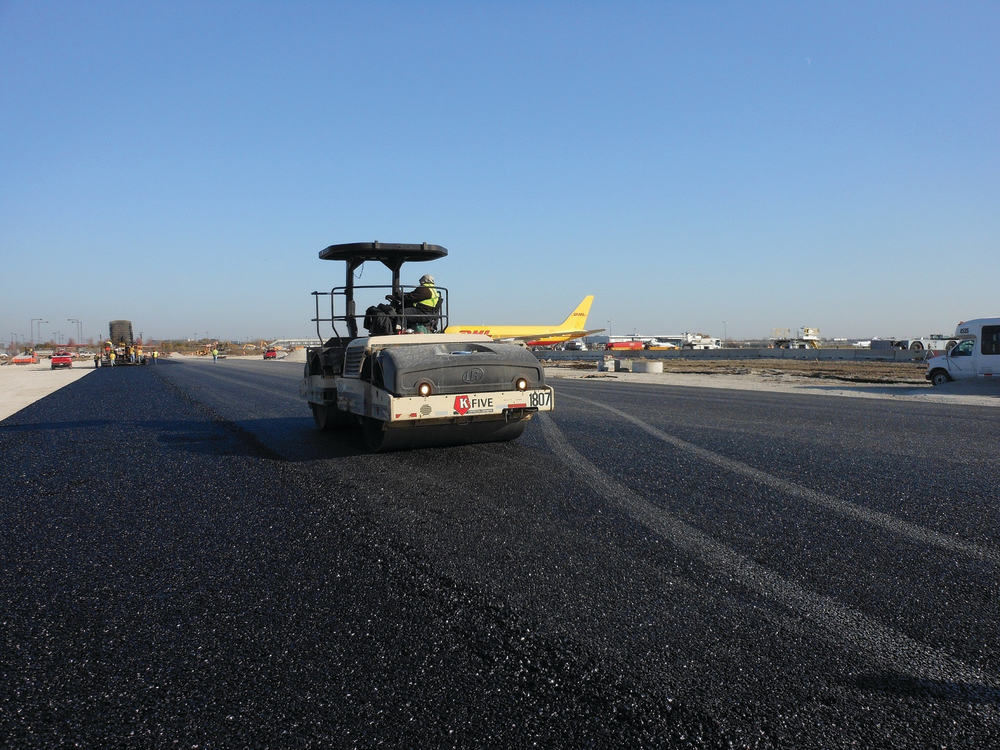 More than 38,000 tons of WMA with Rediset LQ have been laid since K-Five began paving in early October.