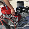 Contractors must follow several steps to properly clean their striping equipment.