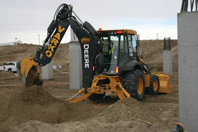 Attila Varga, Varko Excavating, prefers the John Deere 410-sized backhoe-loaders due to their ability to power through the variety of soil conditions and heavy frost layer common to his area.