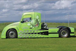 Mean Green, the 'world's fastest hybrid truck', will attempt to achieve a new speed record at Wendover Airfield in Utah.