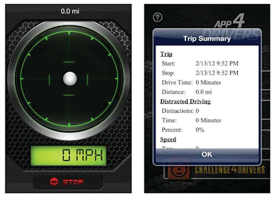 App4Drivers provides users with a detailed trip summary.