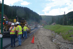 Approximately 32,965 tons of asphalt was used to complete the project, and Lafarge used a SX75 58-28 virgin mix.