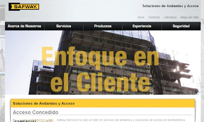 Safway Spanish Website 10726046