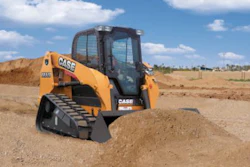 Four upgraded Alpha Series models, including the TR320 compact track loader shown here, now feature Case diesel engines with the full high-pressure common rail design.