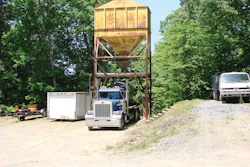 “We used to have six guys shouldering bags of sand,” Dan Miller says. “It took a long time and wasn’t safe.”