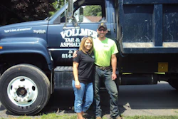 Angie and Glenn Vollmer, owners of Vollmer Tar & Chip, started their company chip sealing driveways in rural Pennsylvania and have expanded their services to offer paving.