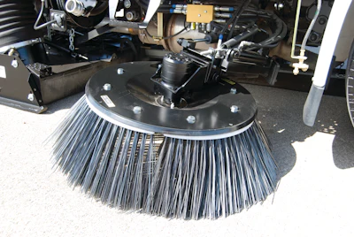 Most manufacturers offer options to improve the effectiveness of their sweepers’ gutter broom.