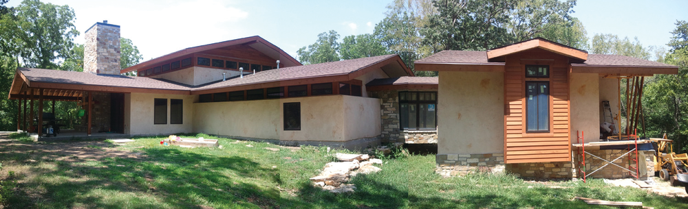 The designers of this sustainable custom home in Kansas City, Kan., utilized EnergyEdge in its concrete slab foundation to increase the home's energy efficiency.