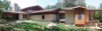 The designers of this sustainable custom home in Kansas City, Kan., utilized EnergyEdge in its concrete slab foundation to increase the home's energy efficiency.