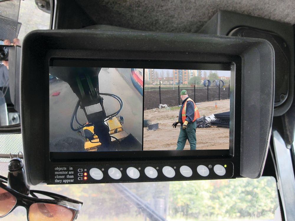 A single monitor can manage up to four cameras.