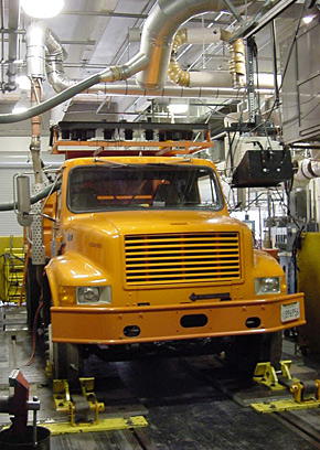 Cleaire's Chassis Dynamometer Emissions Laboratory is capable of testing a variety of medium- and heavy-duty power train technologies including diesel emission control systems, hybrid power trains and alternative fuels.