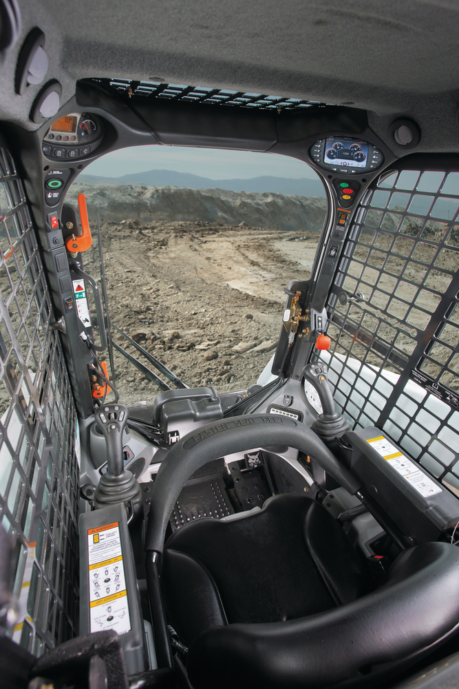 Full-featured cabs, such as this Bobcat M-Series cab, have become a very popular option for increasing operator productivity.