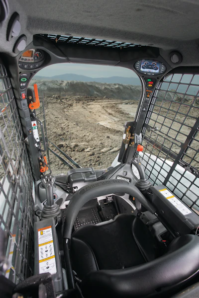 Full-featured cabs, such as this Bobcat M-Series cab, have become a very popular option for increasing operator productivity.