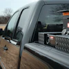 The 2013 bi-fuel Chevrolet Silverado and GMC Sierra offer an option to carry 17 gallons of compressed natural gas (CNG) in addition to 36 gallons of gasoline.
