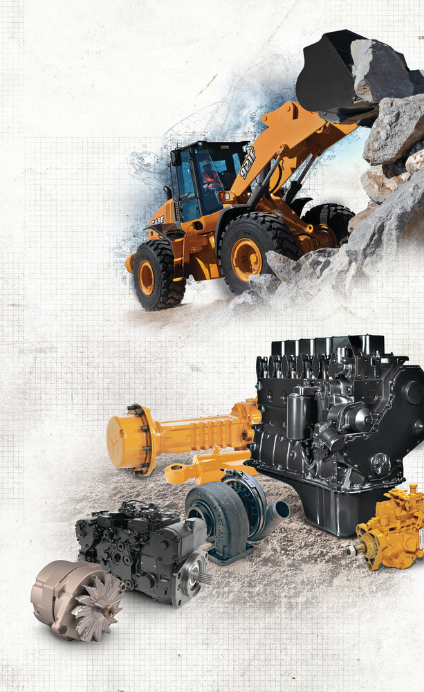 Case offers a full line of reman components that can readily drop in place of worn components, saving downtime and cost.