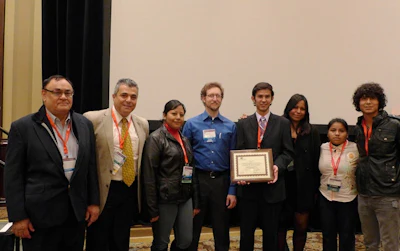 Winners in the 2012 ACI Student Egg Protection Device Competition in the durability category.